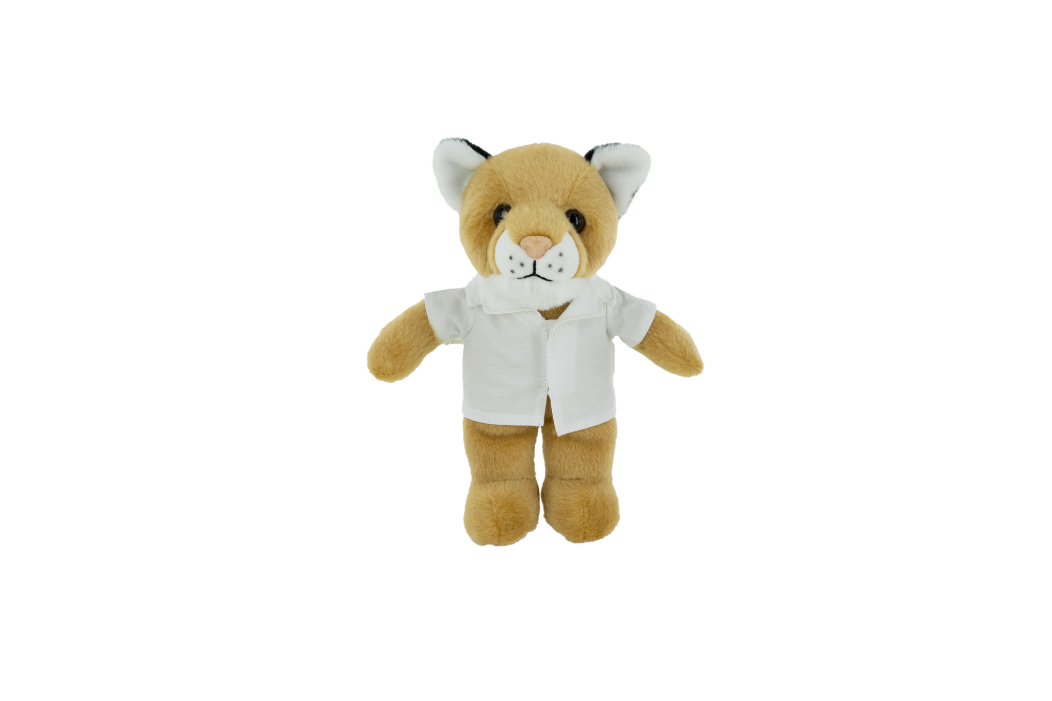 Plush Cougar with White Doctor Jacket