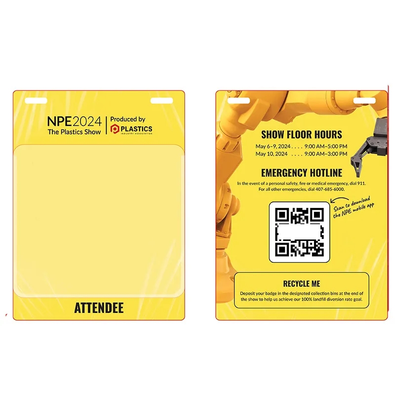 Eco On-site Plastic Event Pass 4