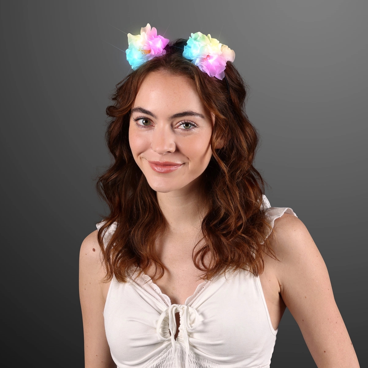 Flower Ears Color Change LED Headband 1