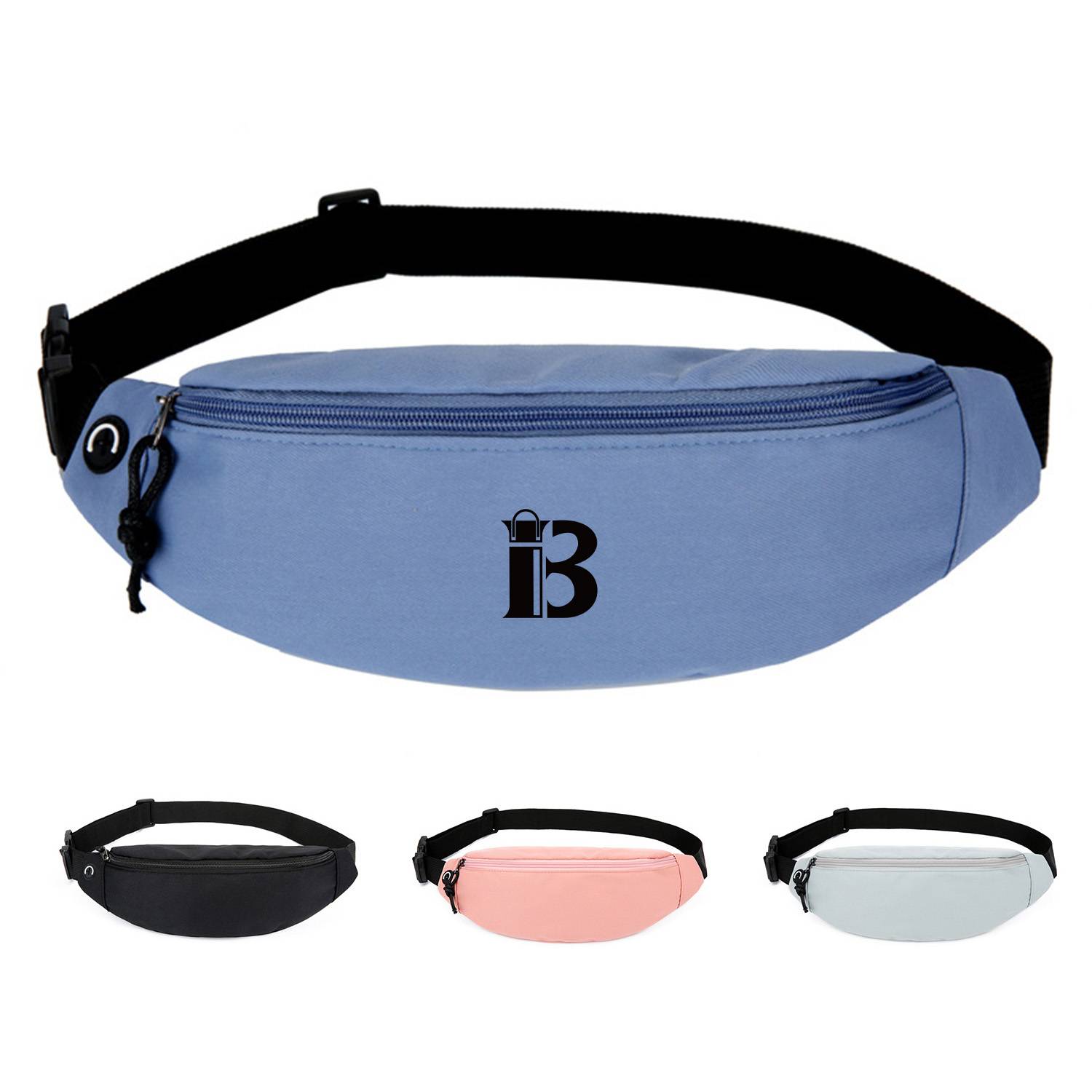 Polyester Sports Fanny Pack With Earphone Hole 2