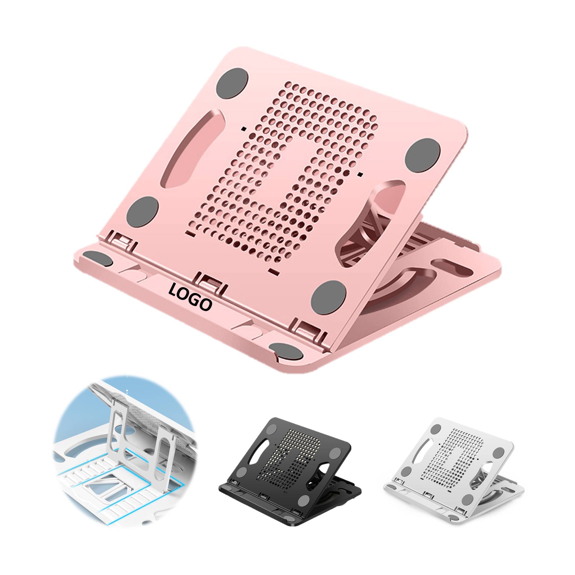 Desktop Tablet Holder Folding Portable Computer Stand 360 Degree Rotation 1