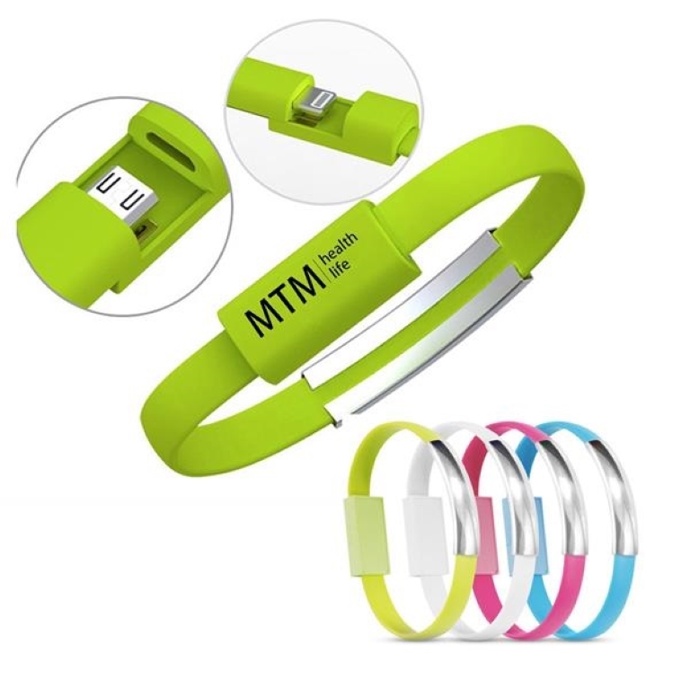Silicone Wearable Data Cable Bracelet Wristband 3