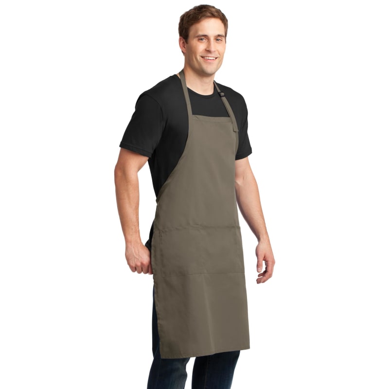 Port Authority Easy Care Extra Long Bib Apron With Stain Release. 22