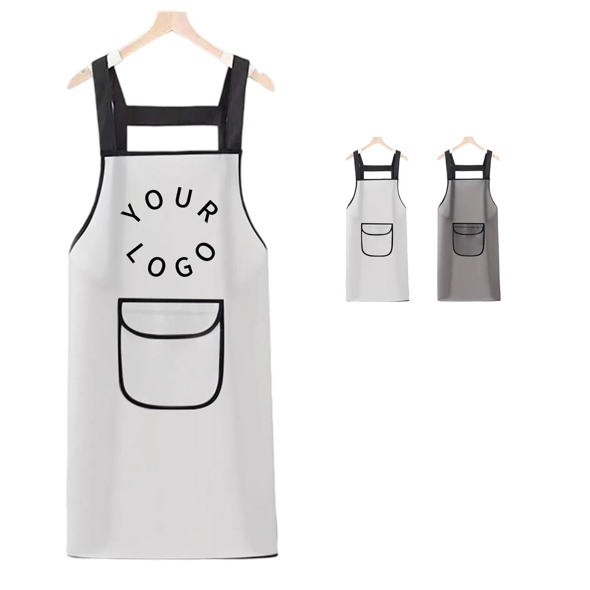 Plastic Apron with Pocket Storage and Branding 2