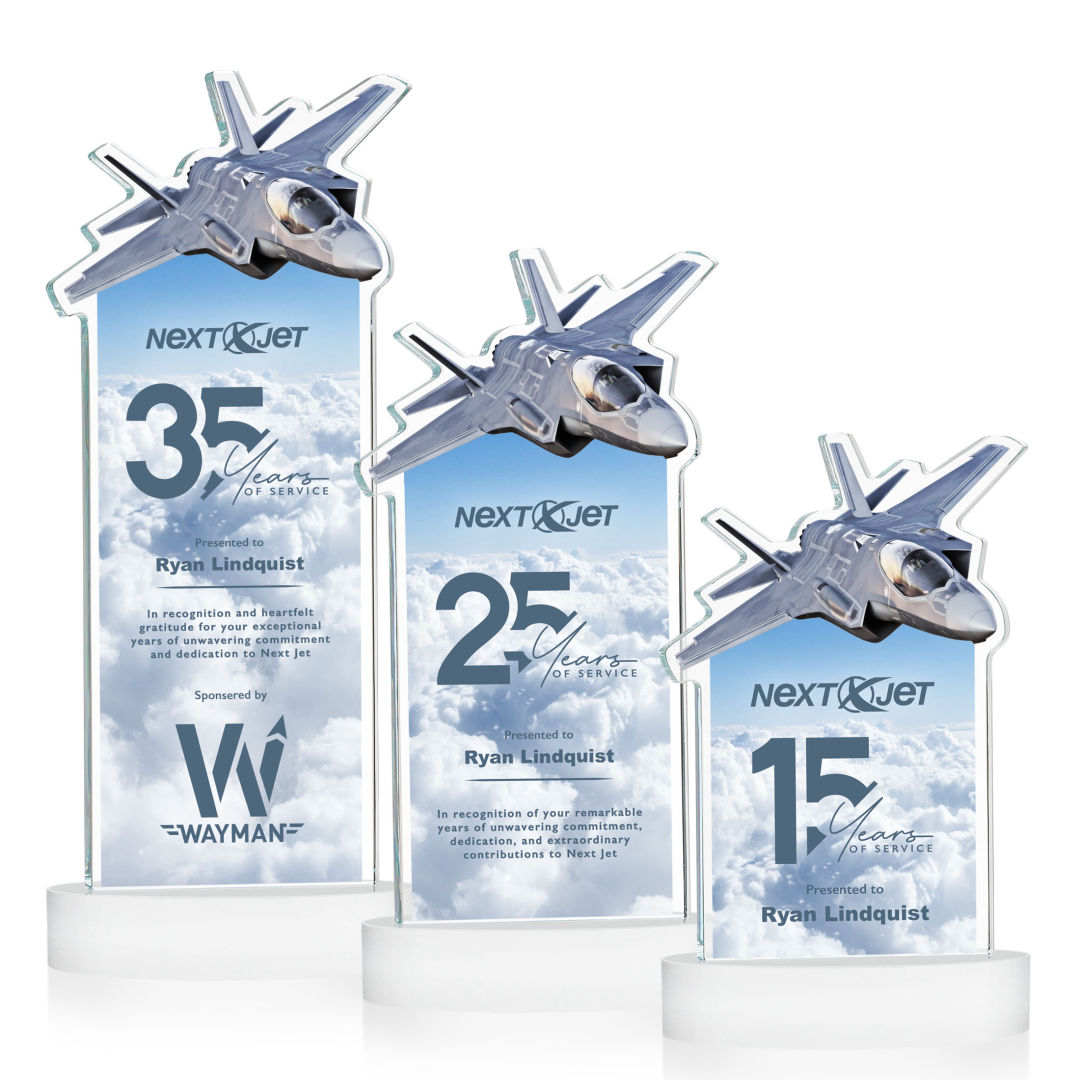 Top Gun VividPrint™ Award on Alberton Base - White