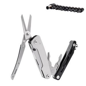 Versatile Multi Functional Scissors And Pliers Tool Kit With Wine Opener 15