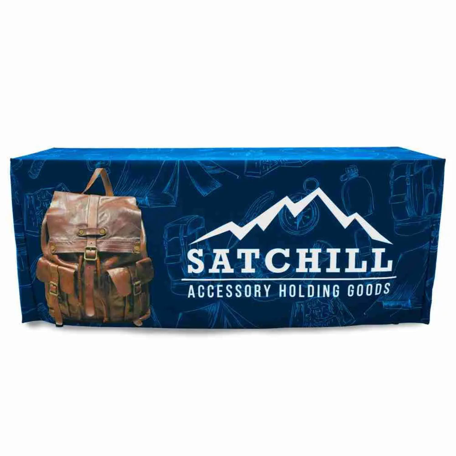Premium 6ft Dye Sublimated Fitted Zipper Table Throw 3