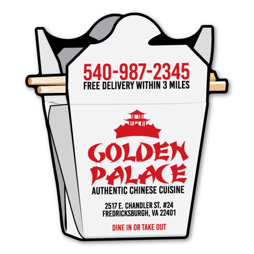 Take-Out Box Magnet - 4.5" x 5" - 30 mil - Outdoor Safe