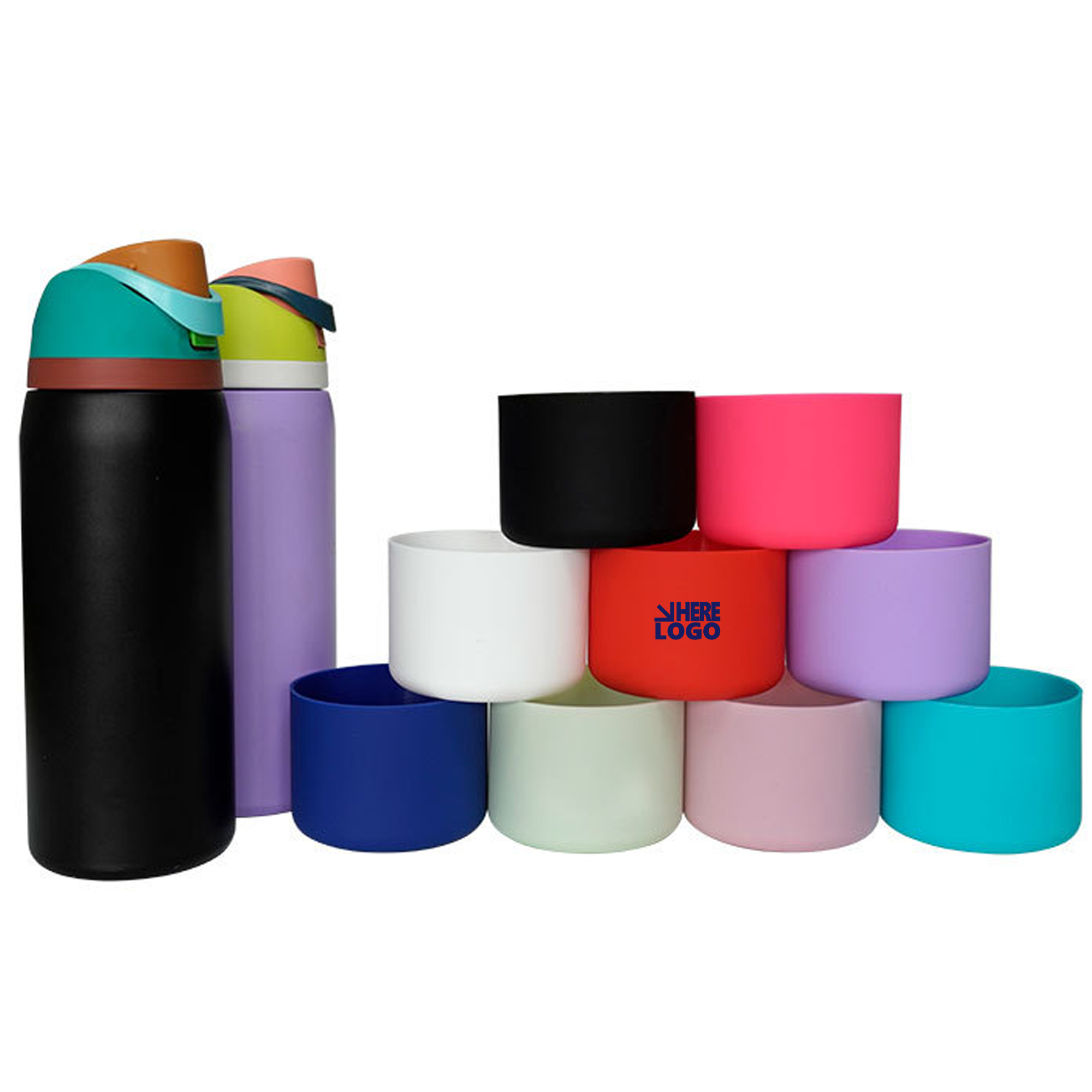 Silicone Sleeve for 32oz Water Bottle - Non-Slip Grip 4