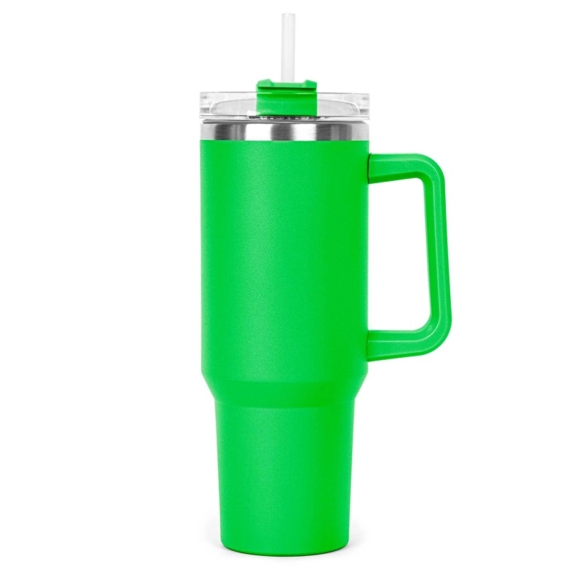 40oz double wall SS vacuum Mug & Straw Lid with Twist Close 8