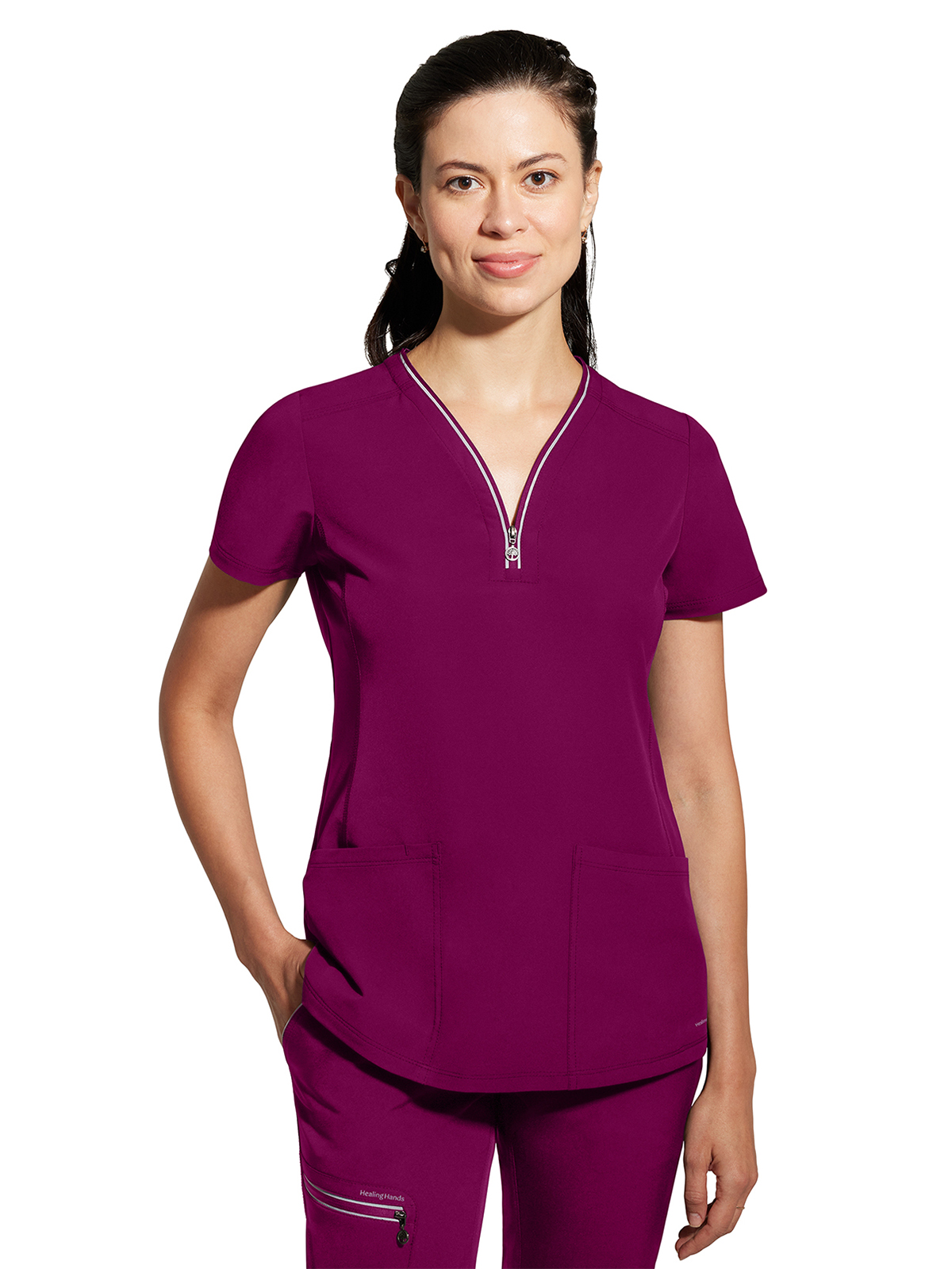 Healing Hands - 360 - Women's 3-Pocket Sonia V-Neck Top 26