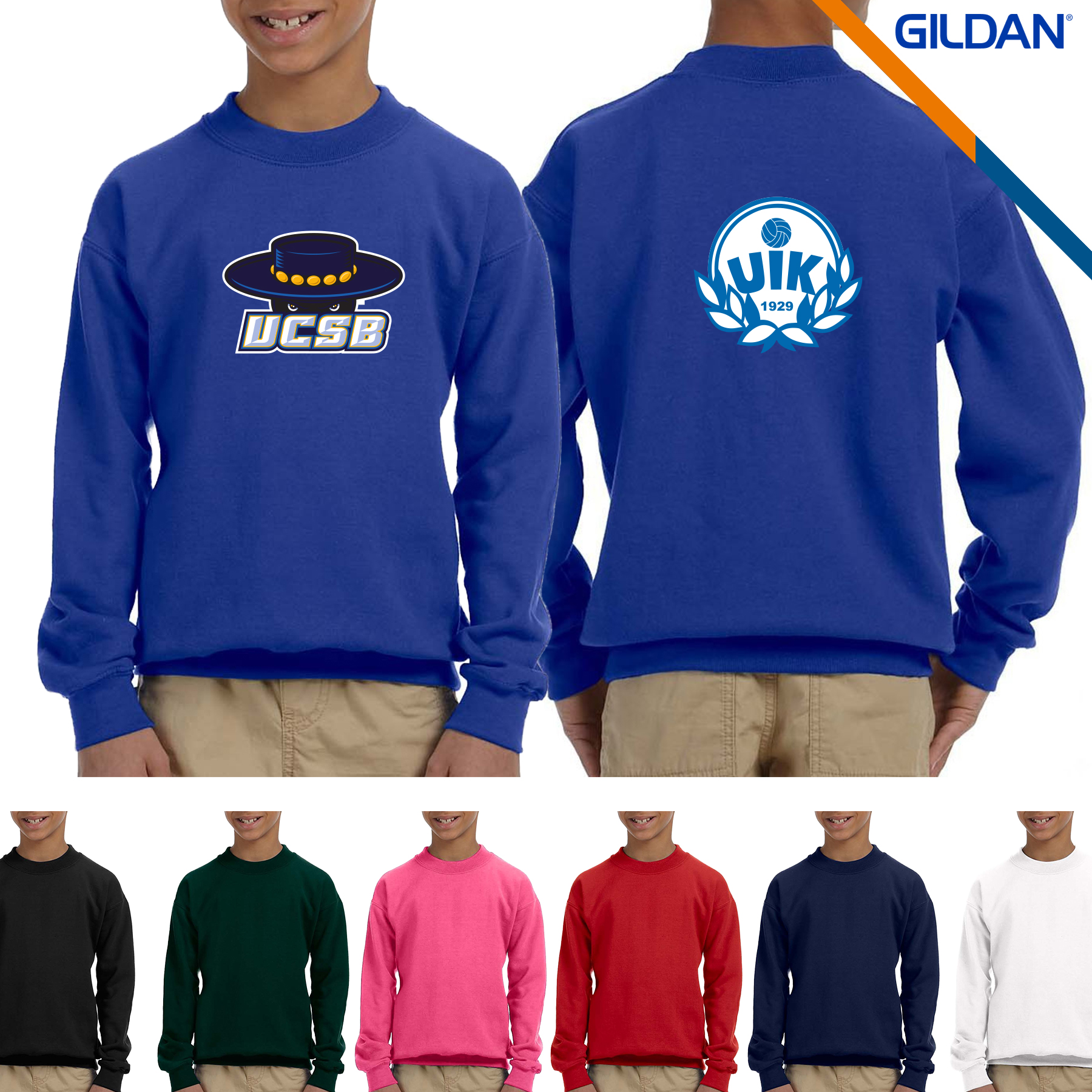Gildan® Heavy Blend Youth Crew Sweatshirts 5