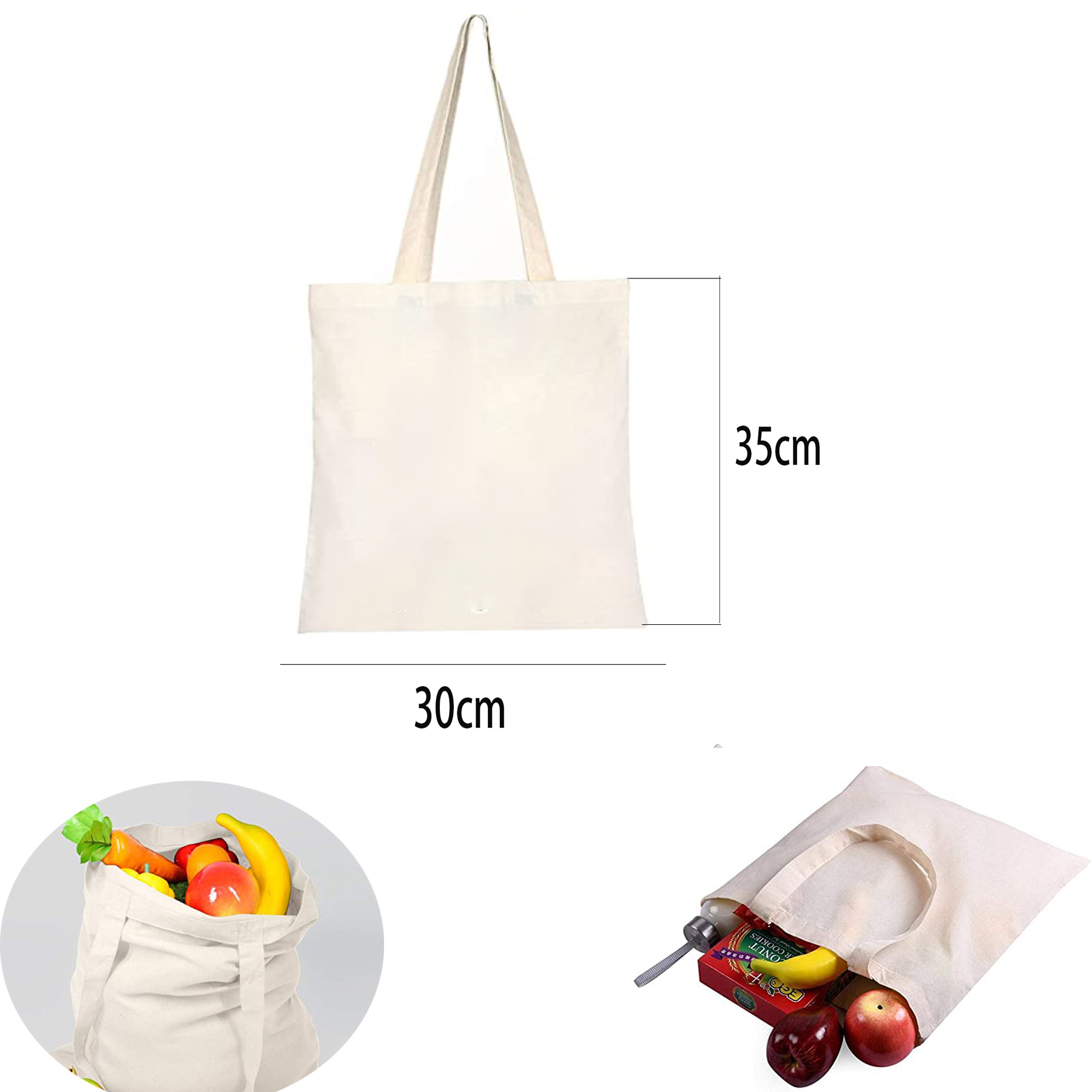 Canvas Bag, custom tote bag with logo imprint 1