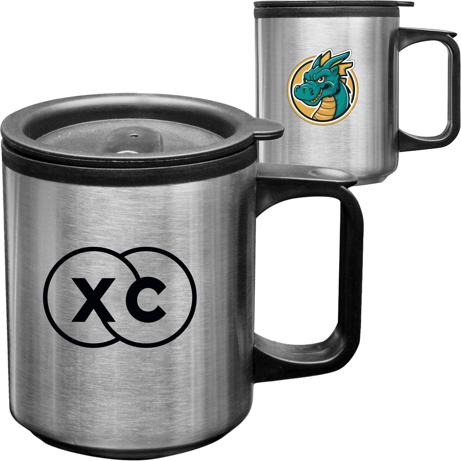 12 oz Double Wall Stainless Steel Travel Mugs With Handle 2