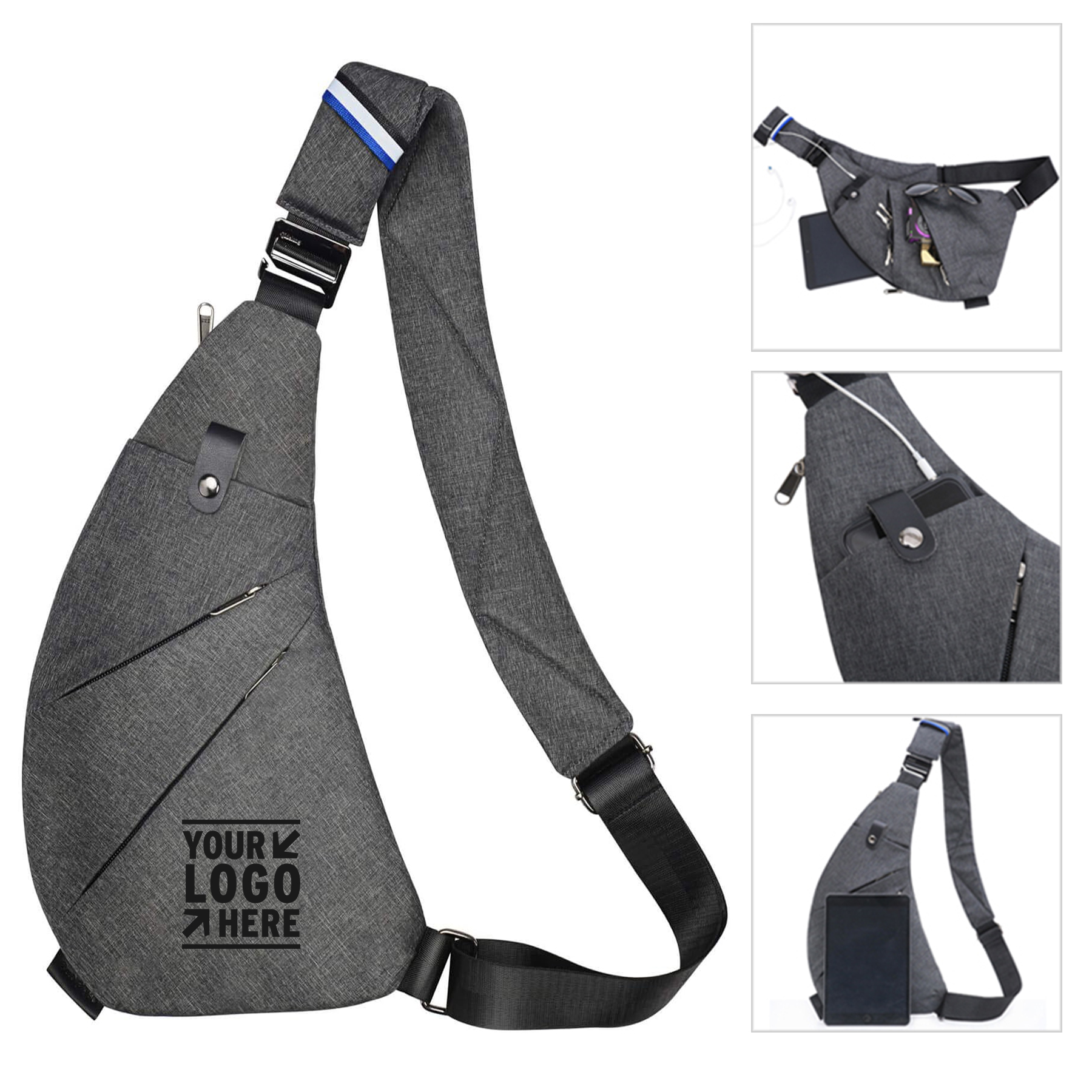 Chest Backpack Casual Daypack Shoulder Crossbody Lightweight Anti Theft Outdoor Sling Bag