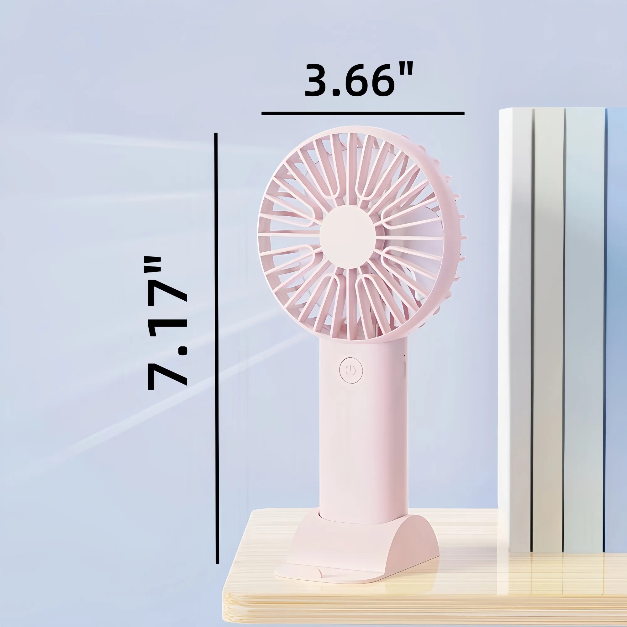 Portable ABS Handheld Fan With Phone Stand 4
