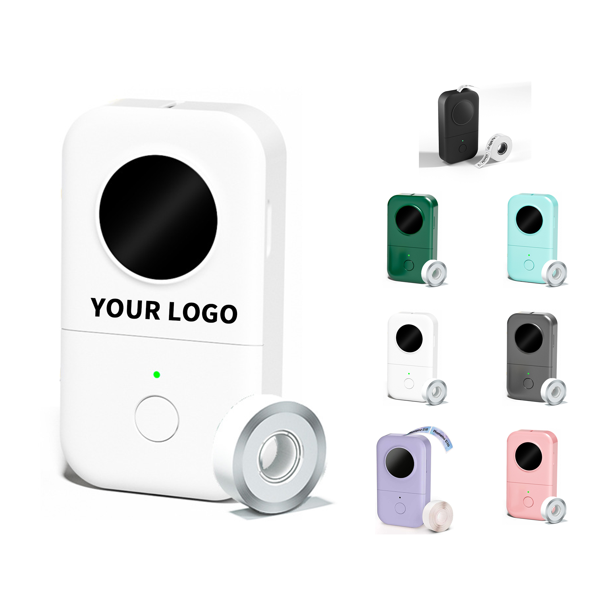 Portable Inkless Label Printer 5.37" Length X 2.98" Width X 1.14" Height 2