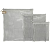 Recycled Cotton Mesh Cinch Pouch Set 4