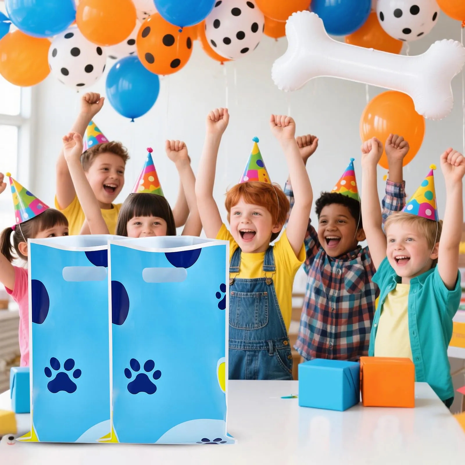 Plastic Party Favor Bag with Handles 11