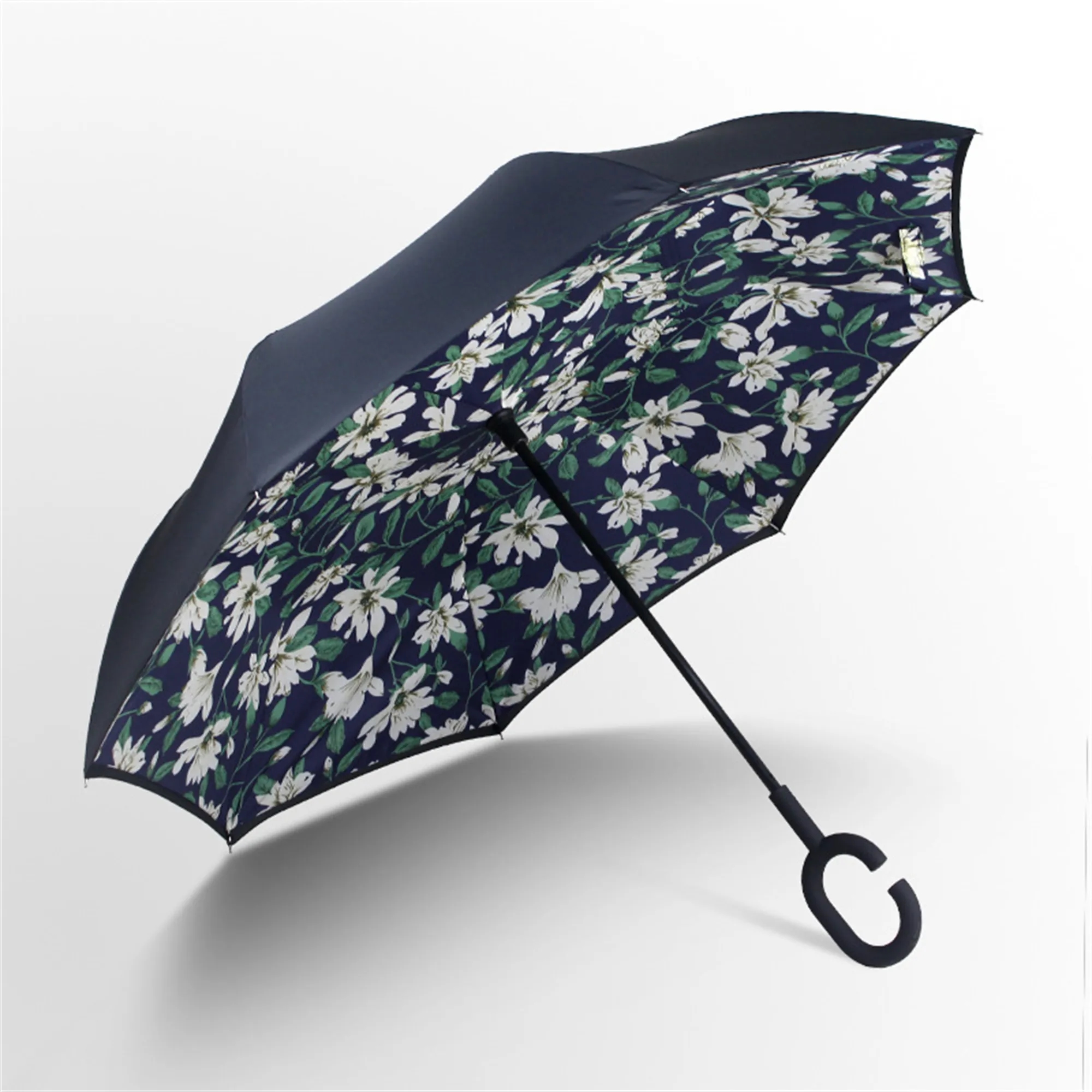 Reverse Upside Down Car Umbrella with C-handle 21