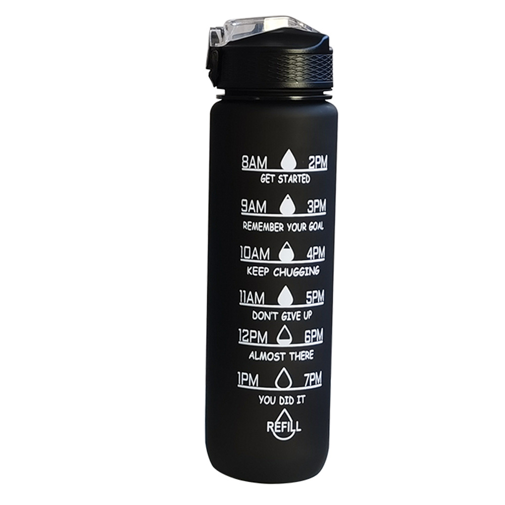 Giotto 32oz Leakproof BPA Free Drinking Water Bottle / Time Marker Straw 4