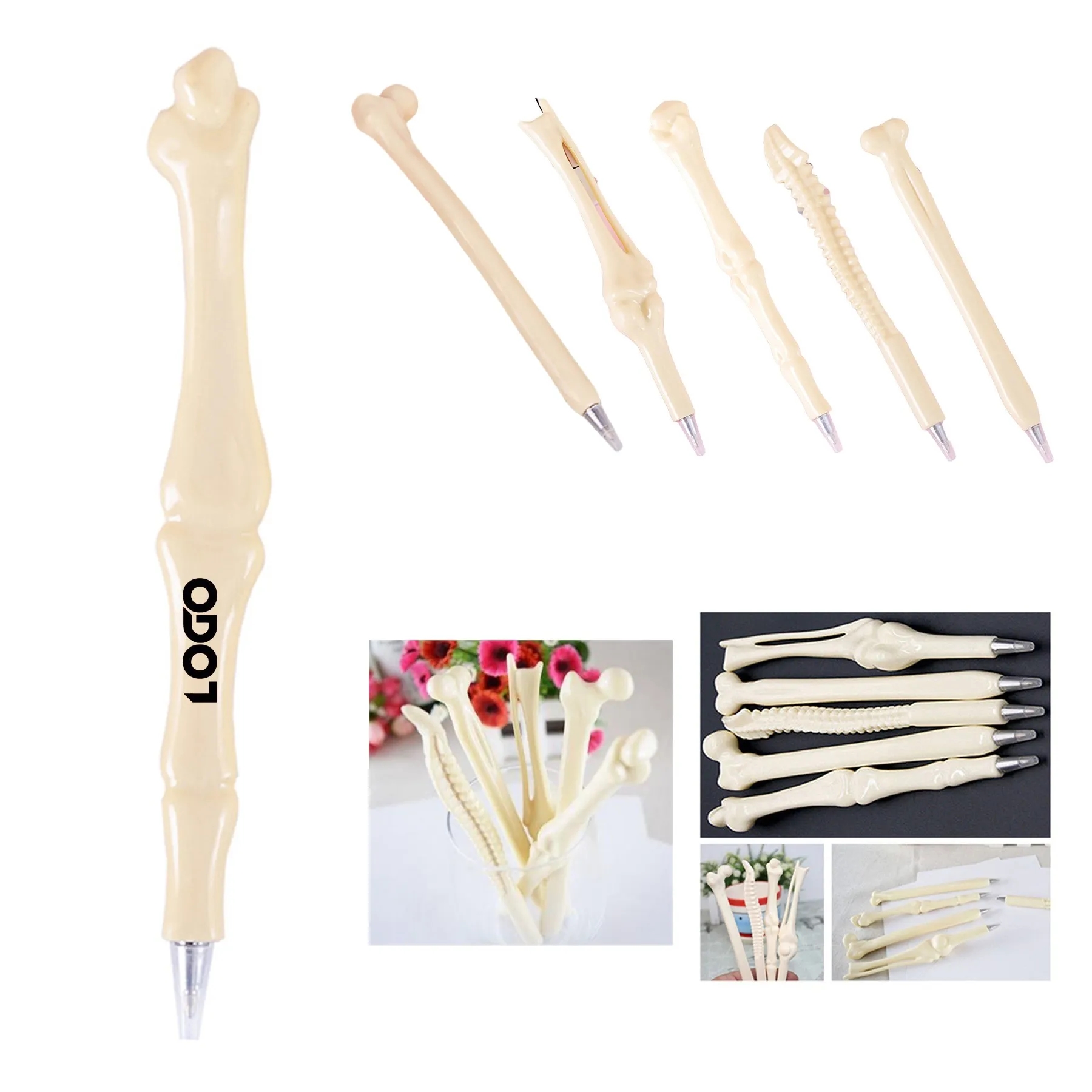 Creative Novelty Bone Shape Ballpoint Pen 5