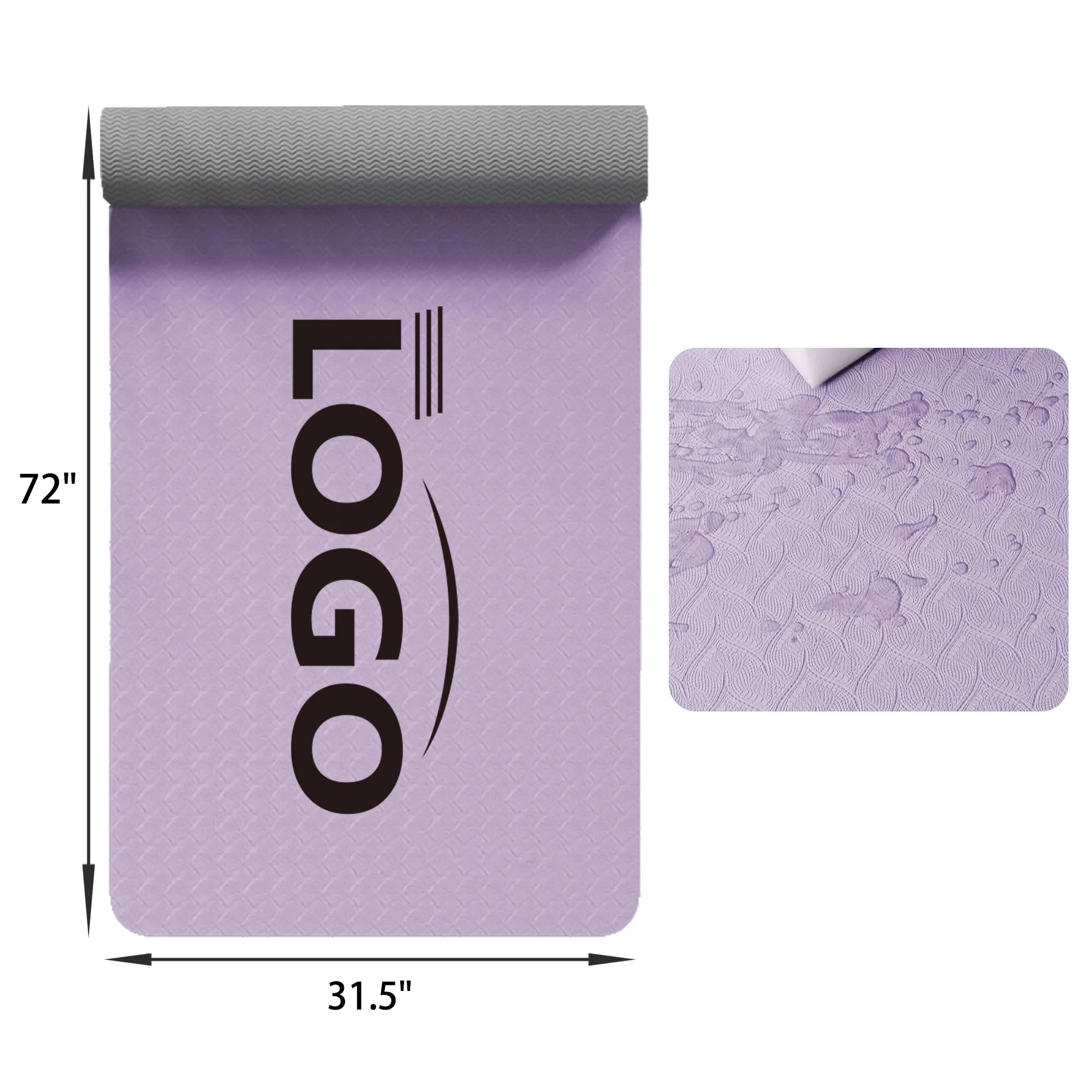 MOQ 30 PCS 6MM TPE Yoga Mat 3