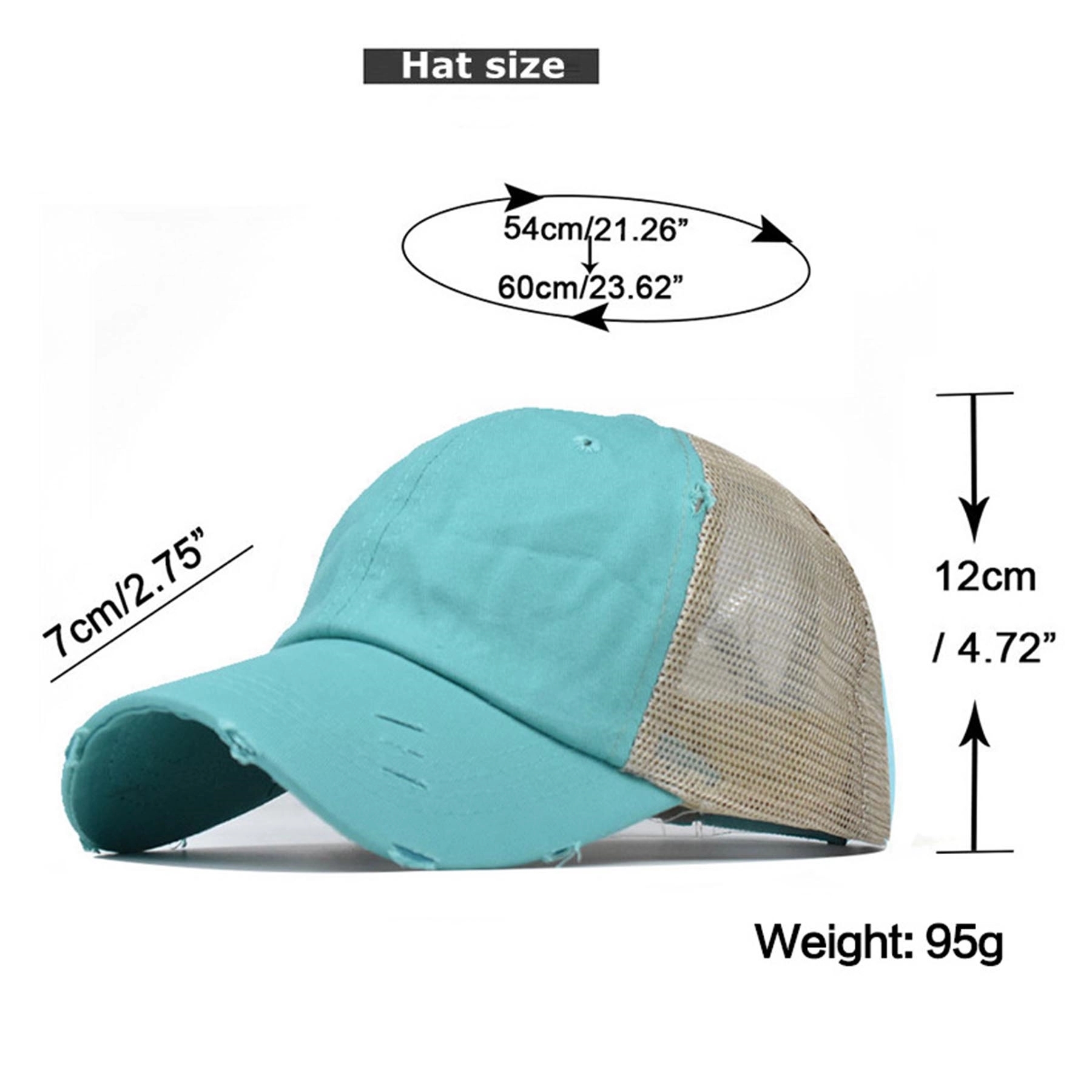 Washed Mesh Baseball Cap 7