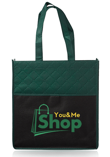 Reusable Quilted Pocket Grocery Tote Bags 4