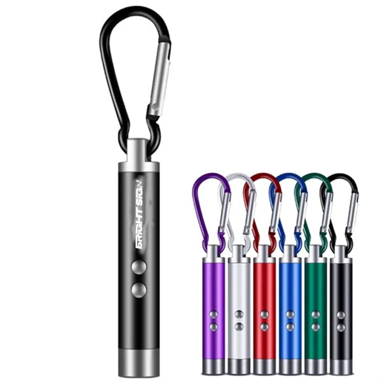 3-in-1 Mini LED & Laser Flashlight Keychain 2
