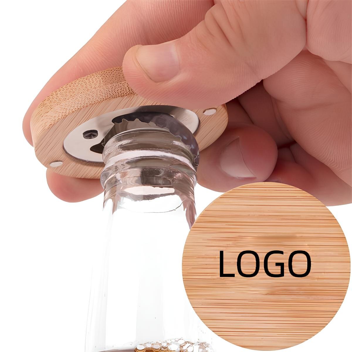 Wooden Fridge Magnet W/ Opener 2