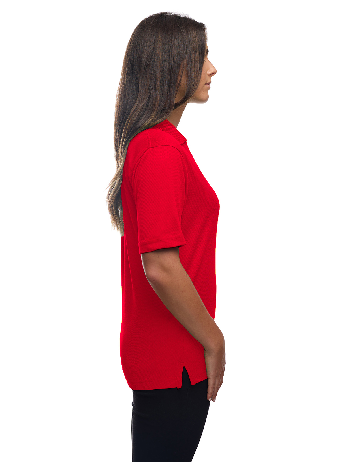 Blue Generation - Women's Pocketless Wicking V-Neck Polo 27