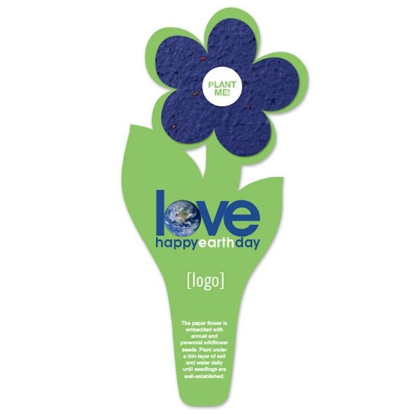 Seed Paper Flower Bookmark 5