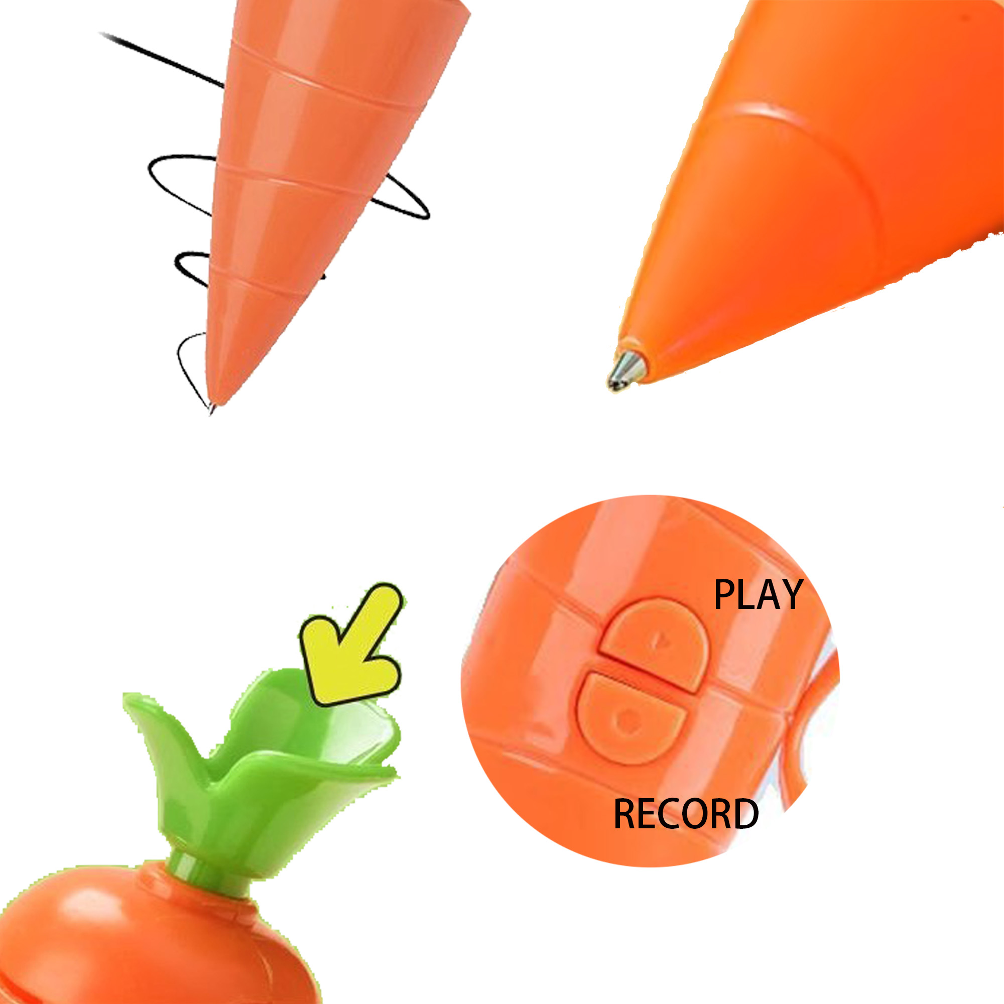 Vegetable Shaped Voice Recording Ballpoint Pen 3