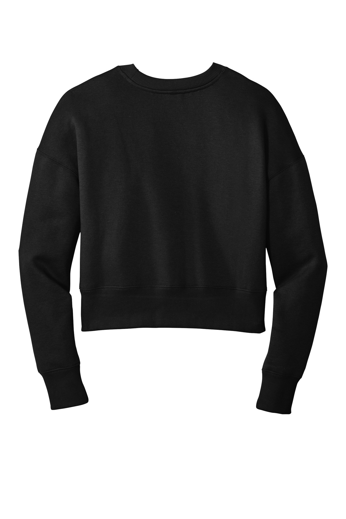 District Women's Perfect Weight Fleece Cropped Crew DT1105 8