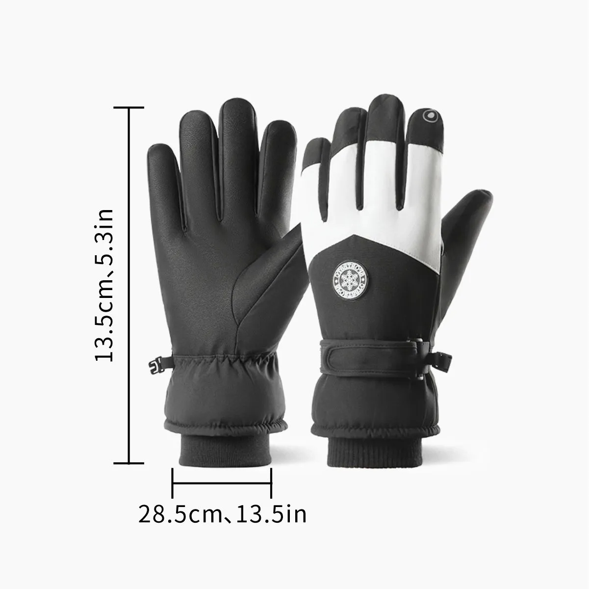 Insulated Water Resistant Touchscreen Ski Gloves 3
