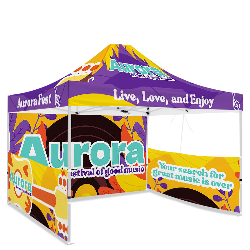 10ft X 15ft Full Color Pop Up Canopy Tents 32