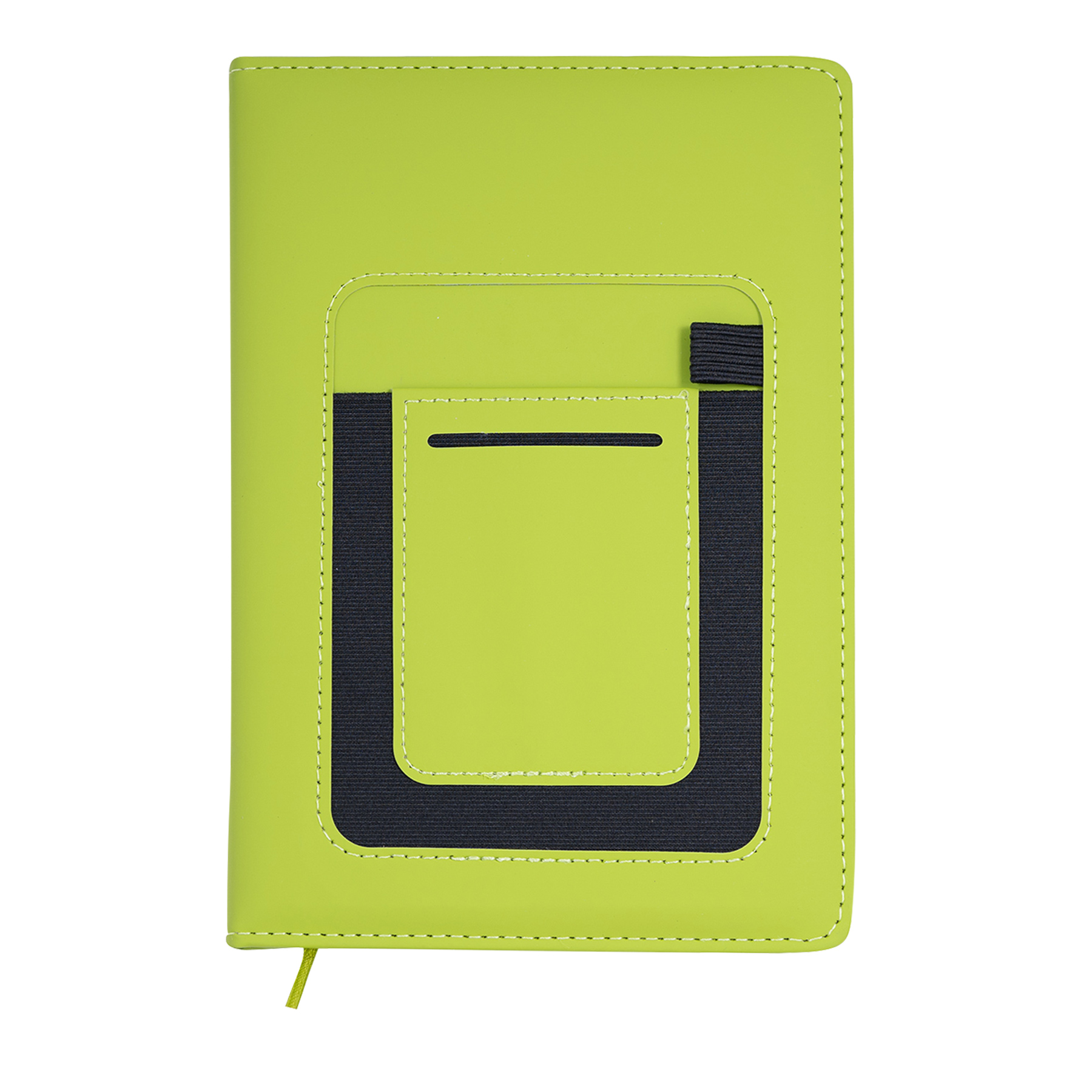 PU Leather A5 Hardcover Pocket Journal W/ Phone Holder 11