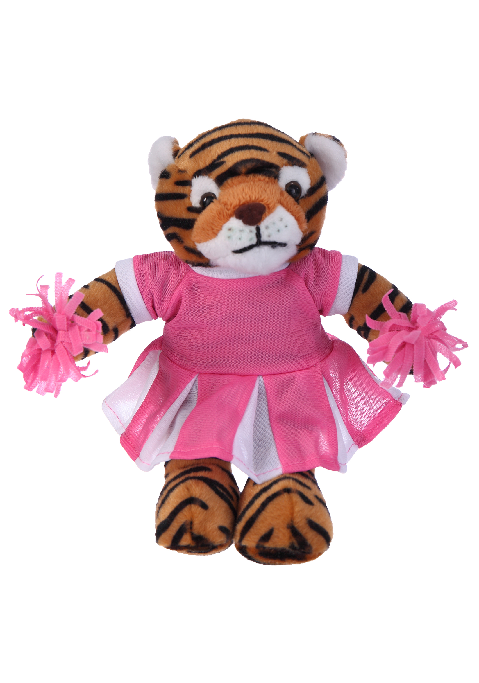 Soft Plush Stuffed Tiger with Cheerleader Outfit