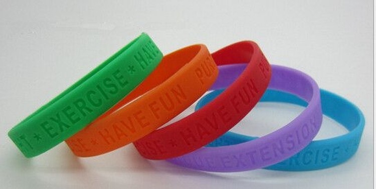 Custom Debossed Silicone Wristband 1