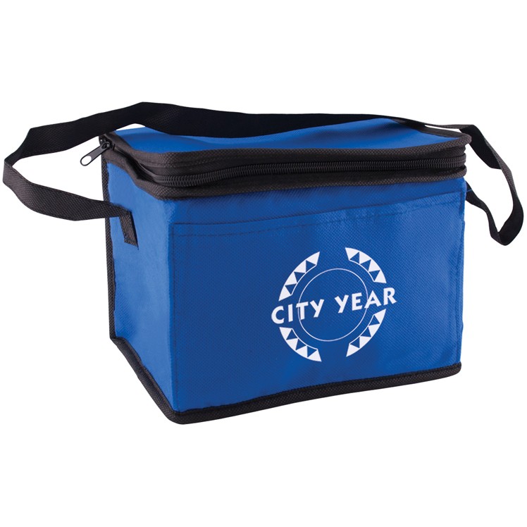 6 Can Insulated Non Woven Cooler Bag (8" x 6" x 6") 4