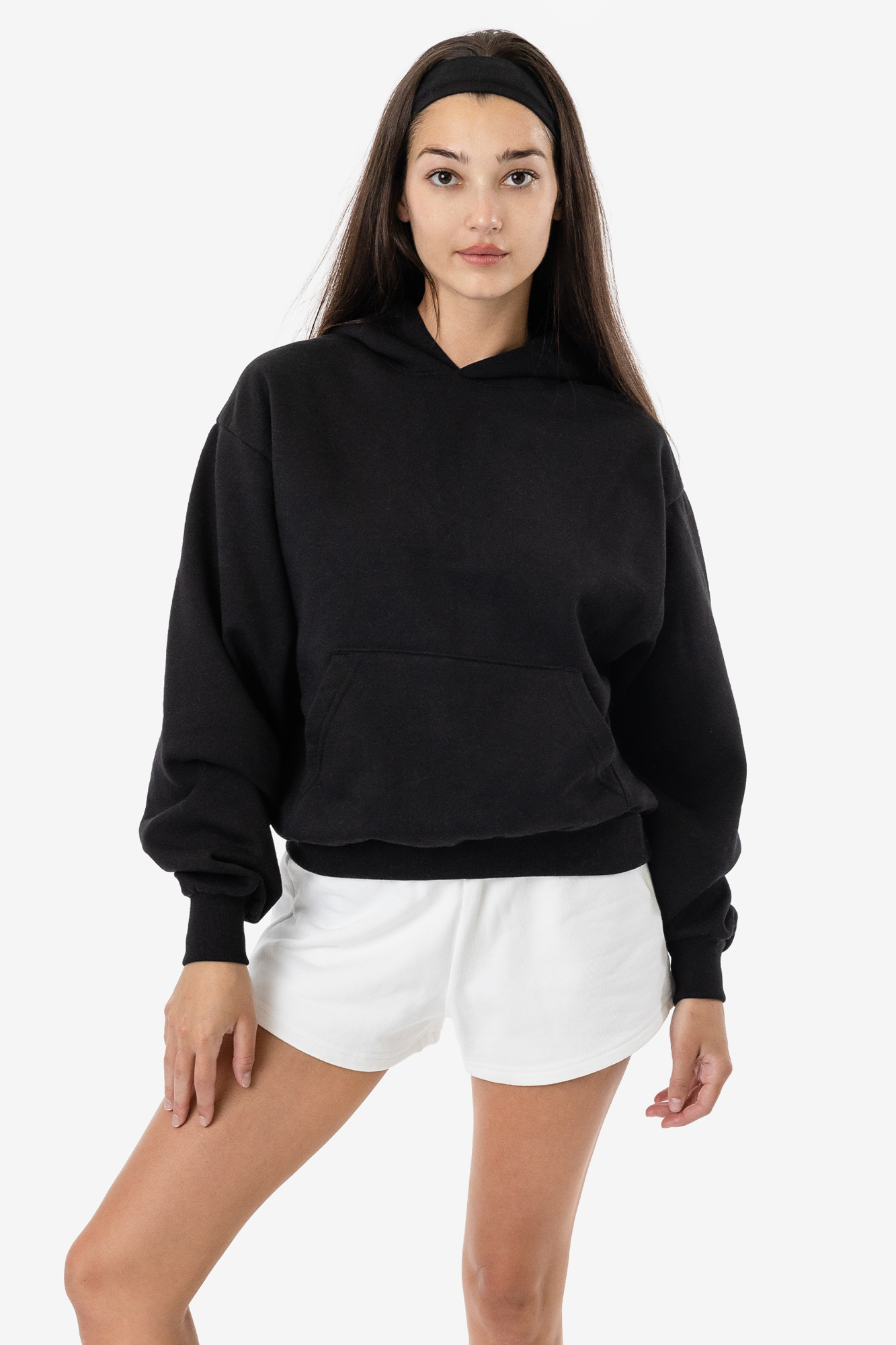 10 OZ MID-WEIGHT POLY COTTON FLEECE WIDE HOODIE 4