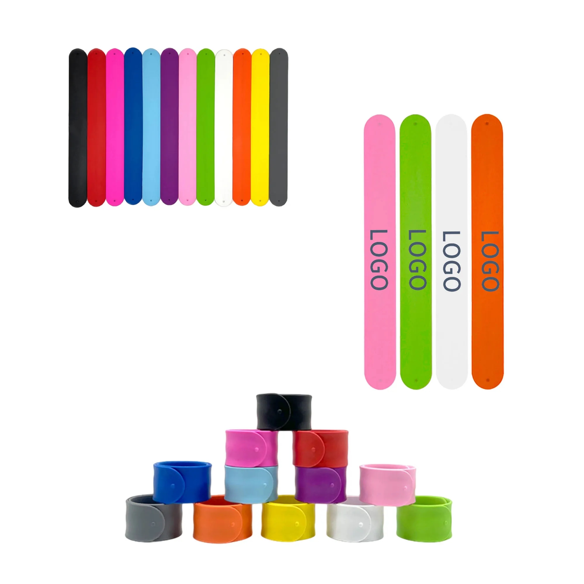 Silicone Slap Bracelets 1