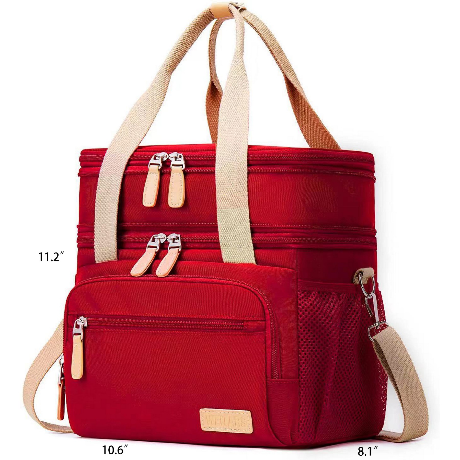 Waterproof Reusable Large Dual Compartment Lunch Box 2