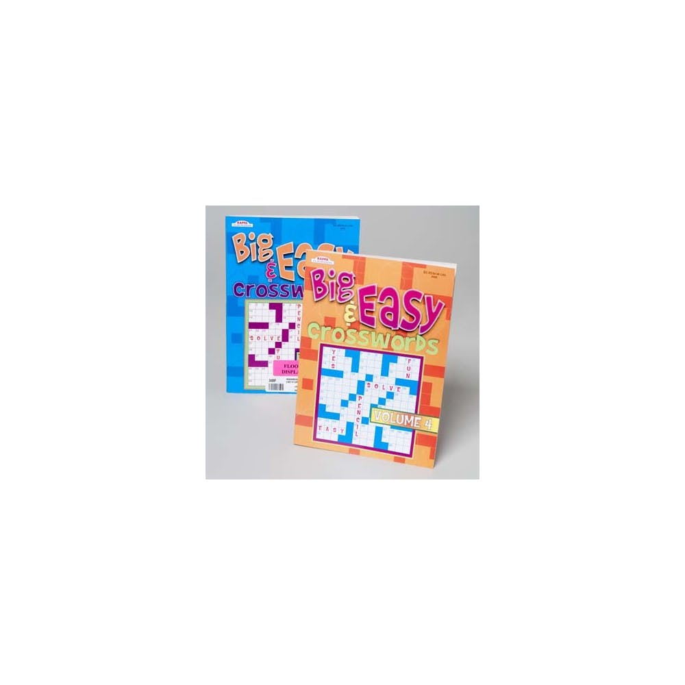 Big & Easy Crossword Books - 96 Pages Two Titles 1