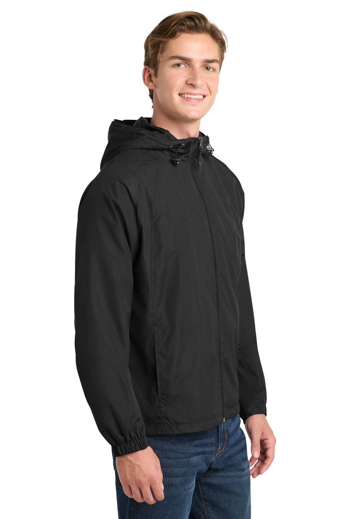 Sport-Tek Hooded Raglan Jacket. JST73 1