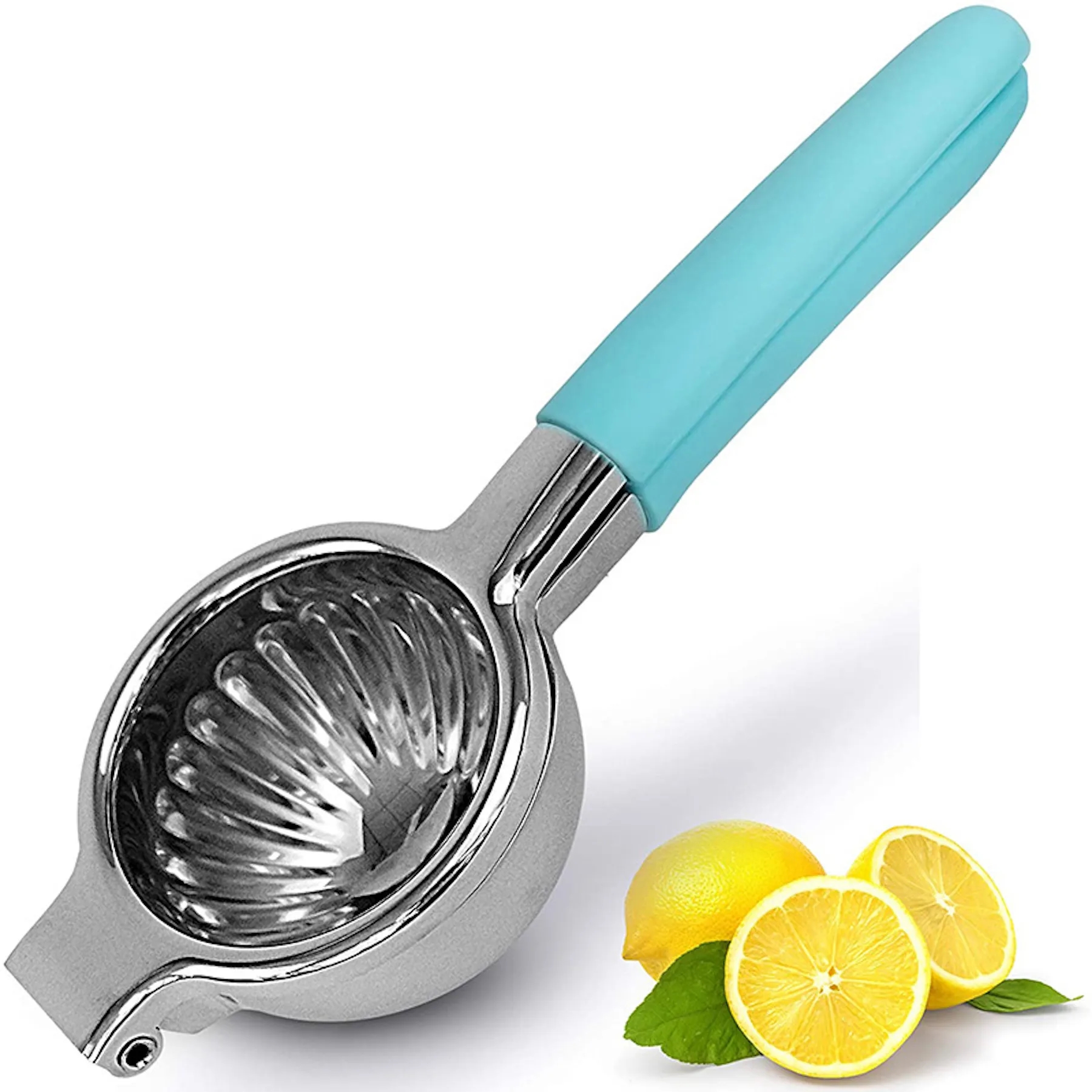 Lemon Squeezer Stainless Steel Silicone Handle 1