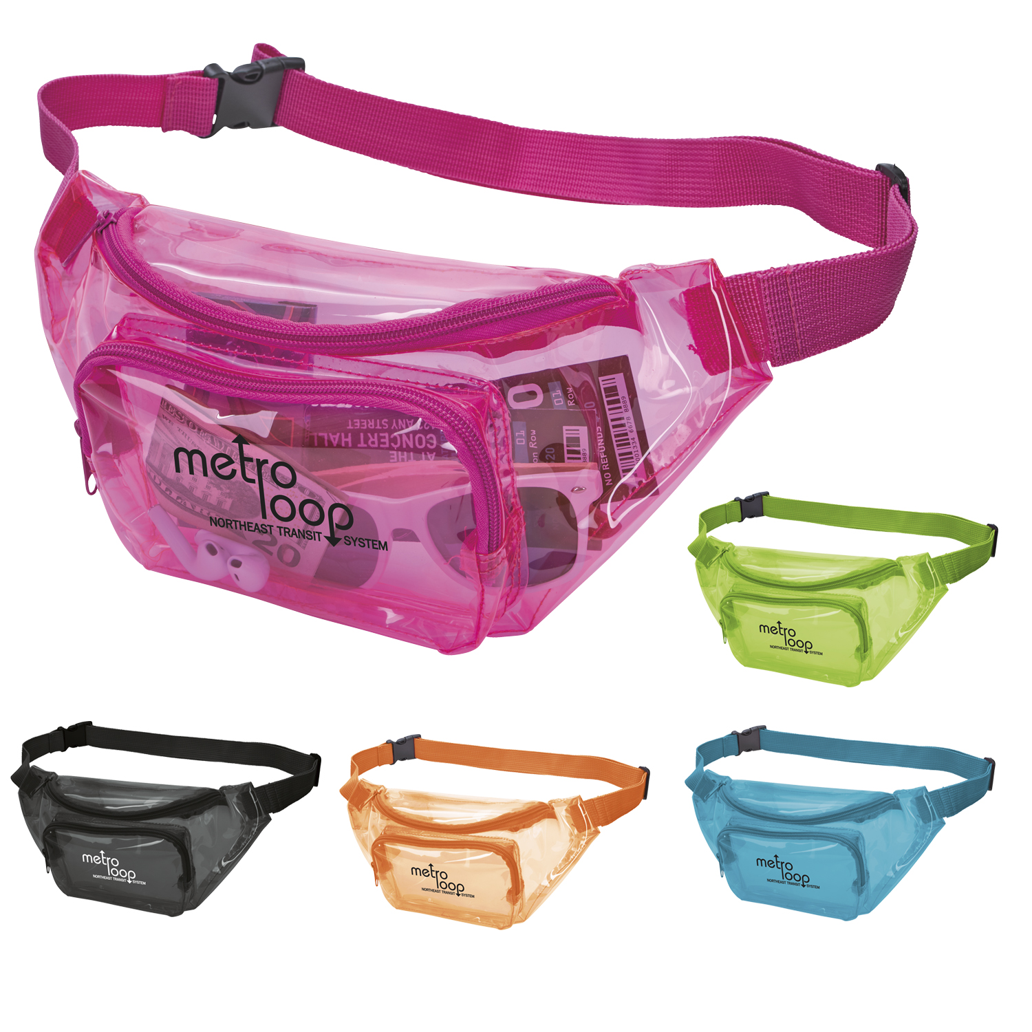 Good Value™ Translucent Color Fanny Pack 9