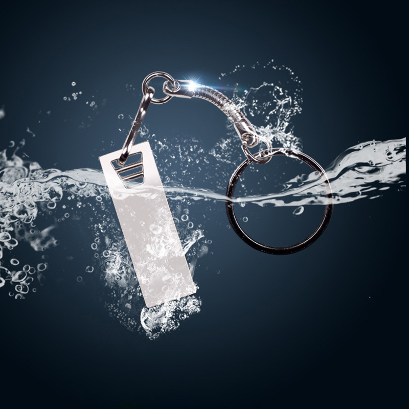 Waterproof Metal USB Flash Drive with Key Chain 5
