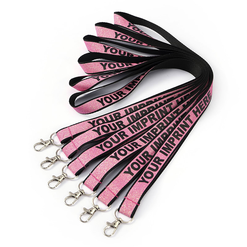 Custom Printed Glitter Lanyards 4